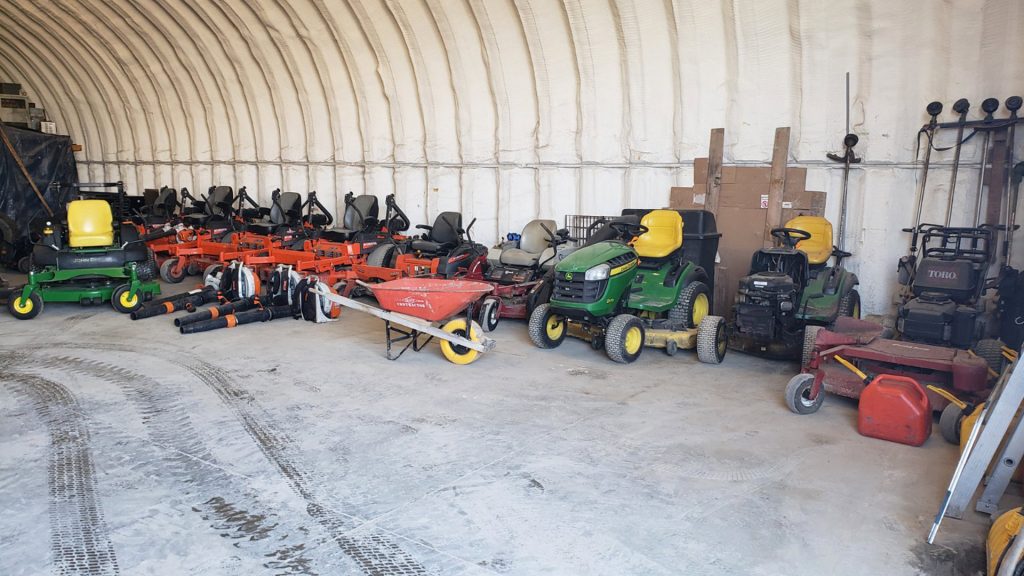 A selection of our lawn care equipment